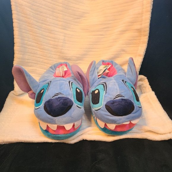 Disney Shoes - Disney NWT Stich Plush Slippers